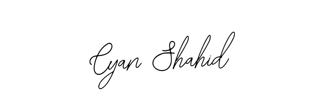 How to Draw Cyan Shahid signature style? Bearetta-2O07w is a latest design signature styles for name Cyan Shahid. Cyan Shahid signature style 12 images and pictures png