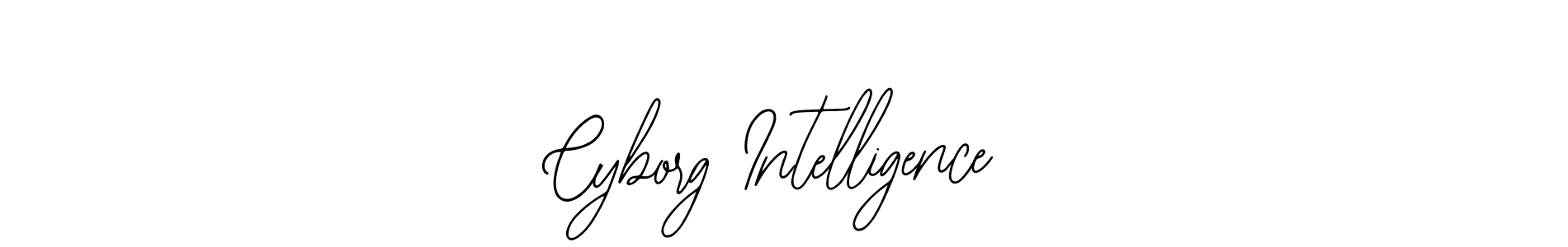 How to make Cyborg Intelligence name signature. Use Bearetta-2O07w style for creating short signs online. This is the latest handwritten sign. Cyborg Intelligence signature style 12 images and pictures png