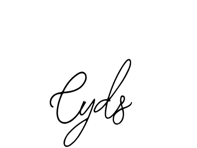if you are searching for the best signature style for your name Cyds. so please give up your signature search. here we have designed multiple signature styles  using Bearetta-2O07w. Cyds signature style 12 images and pictures png