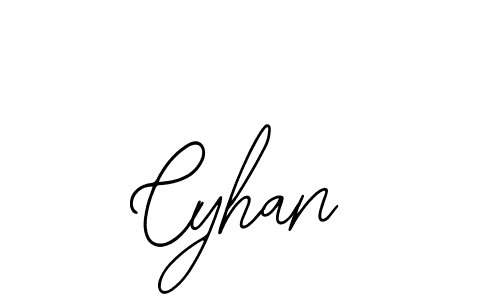 The best way (Bearetta-2O07w) to make a short signature is to pick only two or three words in your name. The name Cyhan include a total of six letters. For converting this name. Cyhan signature style 12 images and pictures png