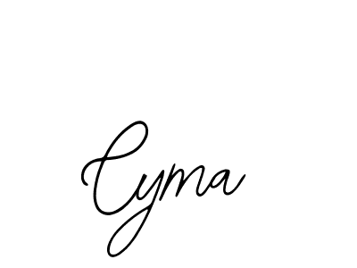 Use a signature maker to create a handwritten signature online. With this signature software, you can design (Bearetta-2O07w) your own signature for name Cyma. Cyma signature style 12 images and pictures png
