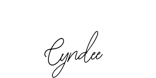 How to make Cyndee name signature. Use Bearetta-2O07w style for creating short signs online. This is the latest handwritten sign. Cyndee signature style 12 images and pictures png