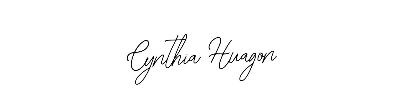 You should practise on your own different ways (Bearetta-2O07w) to write your name (Cynthia Huagon) in signature. don't let someone else do it for you. Cynthia Huagon signature style 12 images and pictures png