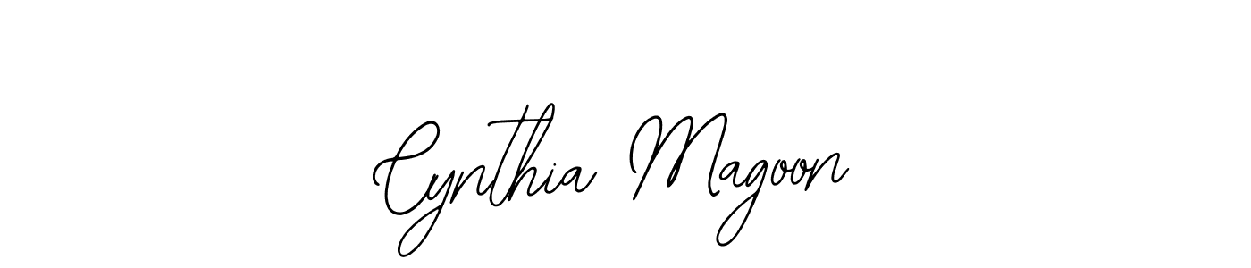 You should practise on your own different ways (Bearetta-2O07w) to write your name (Cynthia Magoon) in signature. don't let someone else do it for you. Cynthia Magoon signature style 12 images and pictures png