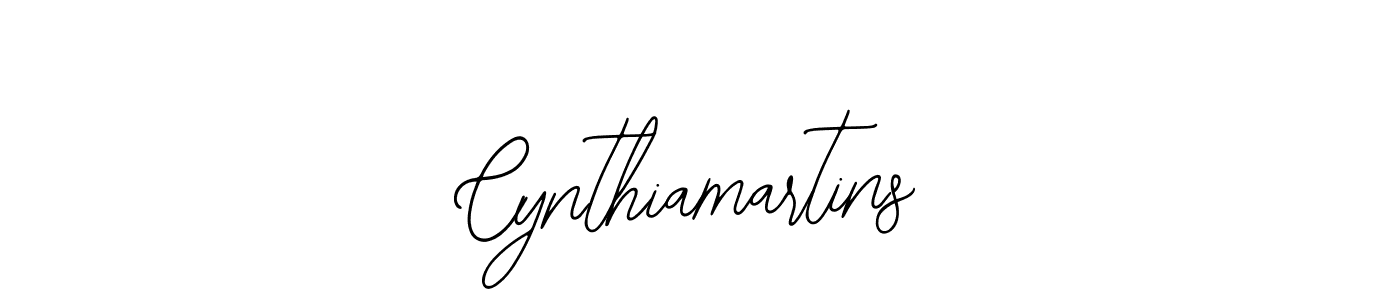 The best way (Bearetta-2O07w) to make a short signature is to pick only two or three words in your name. The name Cynthiamartins include a total of six letters. For converting this name. Cynthiamartins signature style 12 images and pictures png