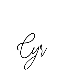 How to make Cyr signature? Bearetta-2O07w is a professional autograph style. Create handwritten signature for Cyr name. Cyr signature style 12 images and pictures png