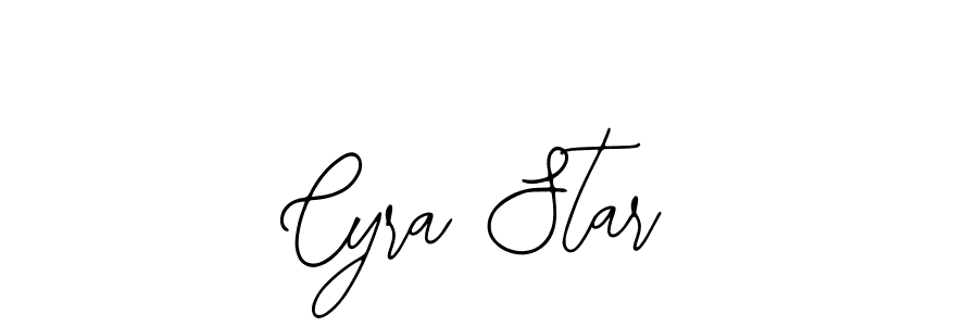 The best way (Bearetta-2O07w) to make a short signature is to pick only two or three words in your name. The name Cyra Star include a total of six letters. For converting this name. Cyra Star signature style 12 images and pictures png