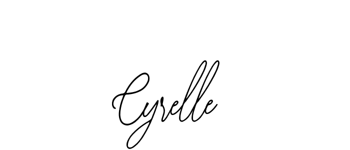 How to make Cyrelle signature? Bearetta-2O07w is a professional autograph style. Create handwritten signature for Cyrelle name. Cyrelle signature style 12 images and pictures png