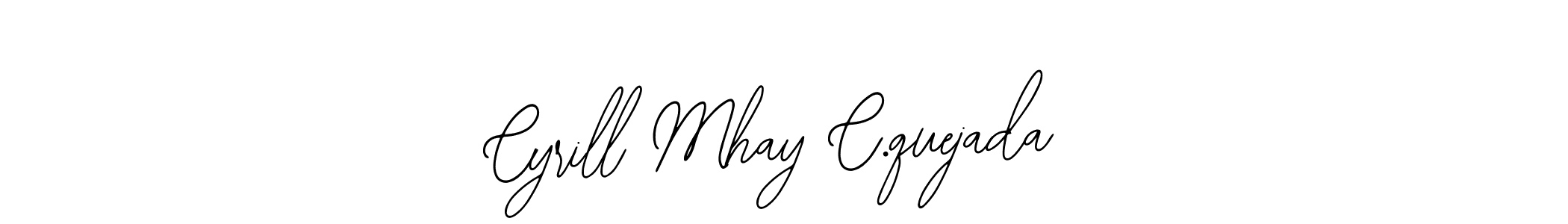 You can use this online signature creator to create a handwritten signature for the name Cyrill Mhay C.quejada. This is the best online autograph maker. Cyrill Mhay C.quejada signature style 12 images and pictures png
