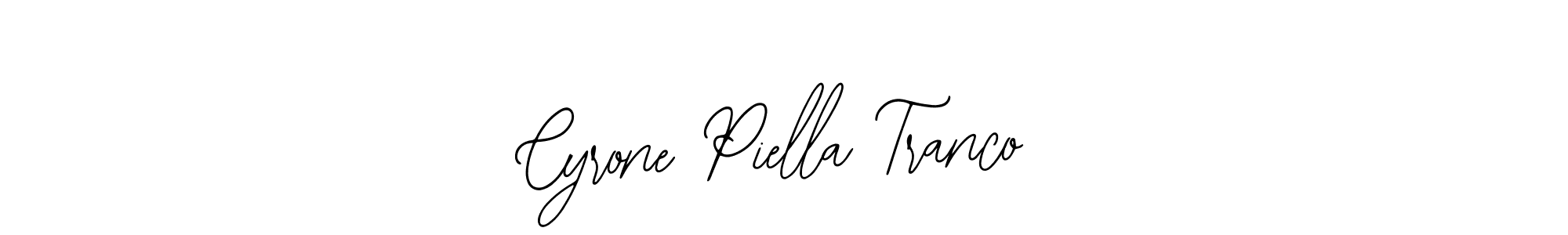 Create a beautiful signature design for name Cyrone Piella Tranco. With this signature (Bearetta-2O07w) fonts, you can make a handwritten signature for free. Cyrone Piella Tranco signature style 12 images and pictures png