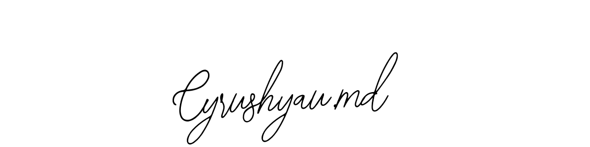 How to make Cyrushyau.md name signature. Use Bearetta-2O07w style for creating short signs online. This is the latest handwritten sign. Cyrushyau.md signature style 12 images and pictures png