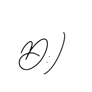Also we have D:) name is the best signature style. Create professional handwritten signature collection using Bearetta-2O07w autograph style. D:) signature style 12 images and pictures png