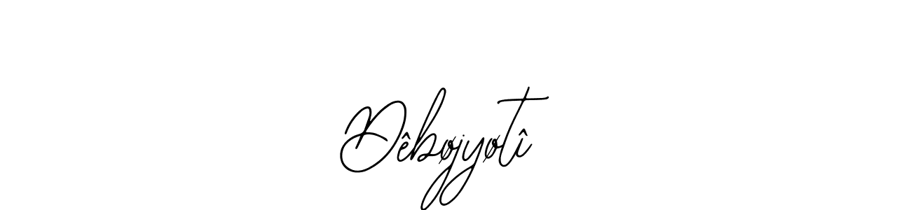 How to make Dêbøjyøtî name signature. Use Bearetta-2O07w style for creating short signs online. This is the latest handwritten sign. Dêbøjyøtî signature style 12 images and pictures png