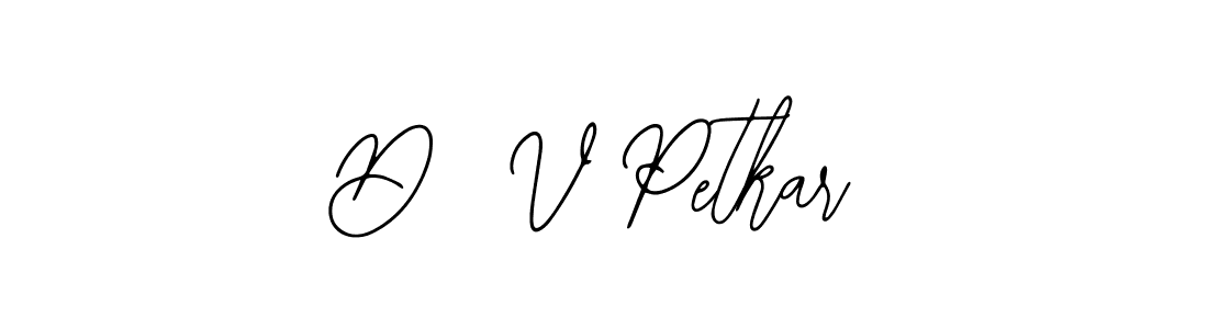 Make a beautiful signature design for name D  V Petkar. With this signature (Bearetta-2O07w) style, you can create a handwritten signature for free. D  V Petkar signature style 12 images and pictures png