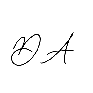 Use a signature maker to create a handwritten signature online. With this signature software, you can design (Bearetta-2O07w) your own signature for name D A. D A signature style 12 images and pictures png