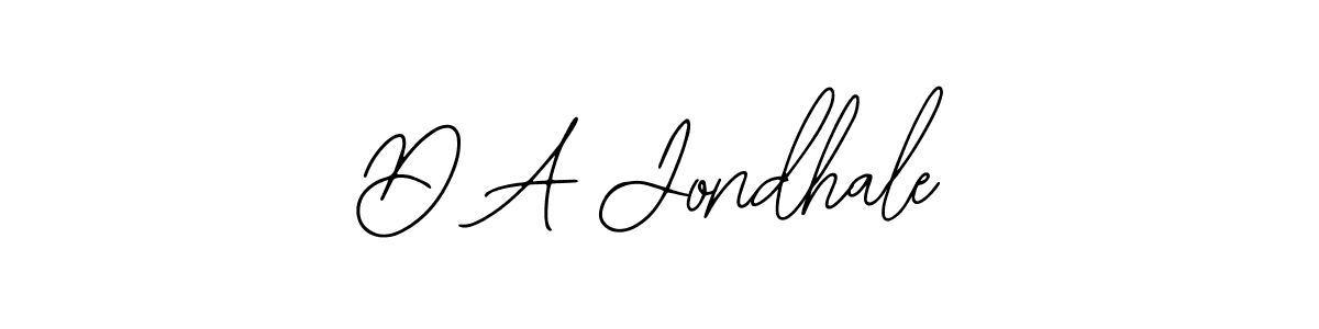 Bearetta-2O07w is a professional signature style that is perfect for those who want to add a touch of class to their signature. It is also a great choice for those who want to make their signature more unique. Get D A Jondhale name to fancy signature for free. D A Jondhale signature style 12 images and pictures png