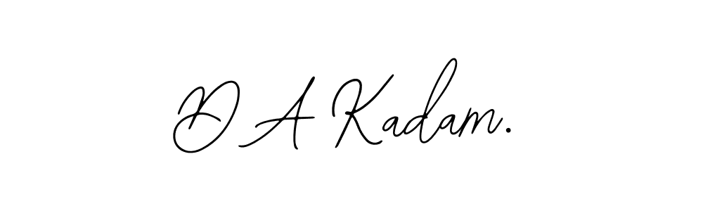 Create a beautiful signature design for name D A Kadam.. With this signature (Bearetta-2O07w) fonts, you can make a handwritten signature for free. D A Kadam. signature style 12 images and pictures png