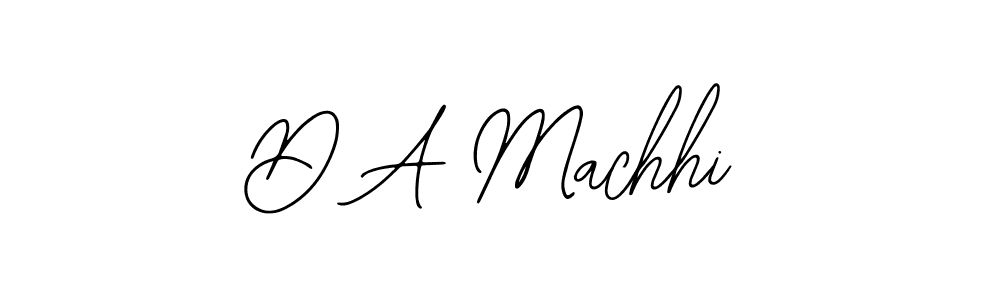 Make a beautiful signature design for name D A Machhi. With this signature (Bearetta-2O07w) style, you can create a handwritten signature for free. D A Machhi signature style 12 images and pictures png