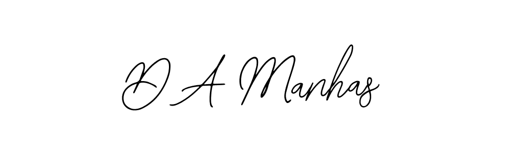 Design your own signature with our free online signature maker. With this signature software, you can create a handwritten (Bearetta-2O07w) signature for name D A Manhas. D A Manhas signature style 12 images and pictures png