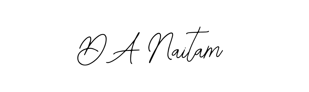 Create a beautiful signature design for name D A Naitam. With this signature (Bearetta-2O07w) fonts, you can make a handwritten signature for free. D A Naitam signature style 12 images and pictures png