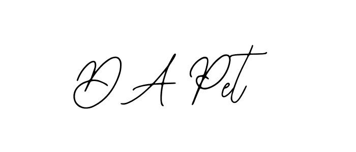 How to make D A Pet signature? Bearetta-2O07w is a professional autograph style. Create handwritten signature for D A Pet name. D A Pet signature style 12 images and pictures png