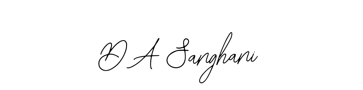 Make a beautiful signature design for name D A Sanghani. Use this online signature maker to create a handwritten signature for free. D A Sanghani signature style 12 images and pictures png