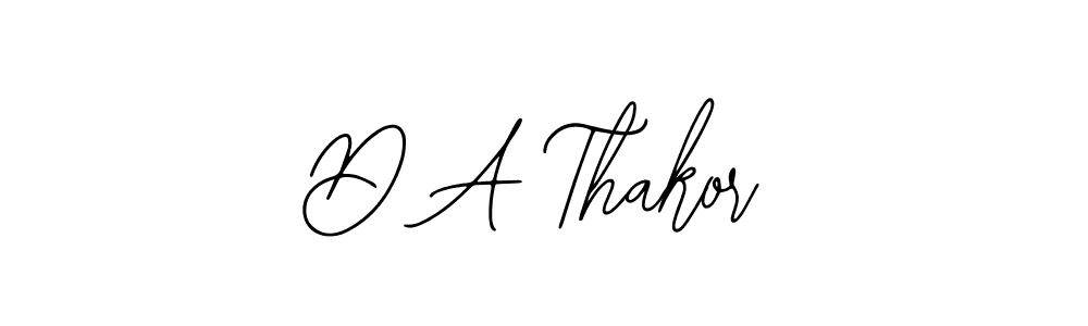 Use a signature maker to create a handwritten signature online. With this signature software, you can design (Bearetta-2O07w) your own signature for name D A Thakor. D A Thakor signature style 12 images and pictures png