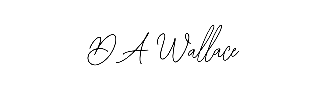 The best way (Bearetta-2O07w) to make a short signature is to pick only two or three words in your name. The name D A Wallace include a total of six letters. For converting this name. D A Wallace signature style 12 images and pictures png