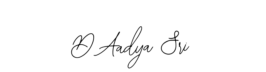 How to make D Aadya Sri signature? Bearetta-2O07w is a professional autograph style. Create handwritten signature for D Aadya Sri name. D Aadya Sri signature style 12 images and pictures png