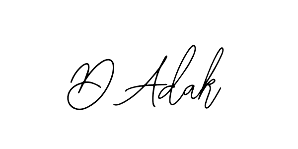 if you are searching for the best signature style for your name D Adak. so please give up your signature search. here we have designed multiple signature styles  using Bearetta-2O07w. D Adak signature style 12 images and pictures png