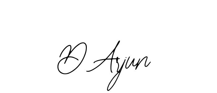 You should practise on your own different ways (Bearetta-2O07w) to write your name (D Arjun) in signature. don't let someone else do it for you. D Arjun signature style 12 images and pictures png