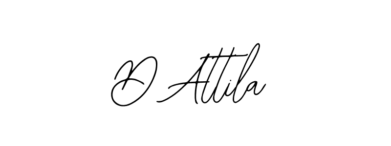 How to make D Attila name signature. Use Bearetta-2O07w style for creating short signs online. This is the latest handwritten sign. D Attila signature style 12 images and pictures png