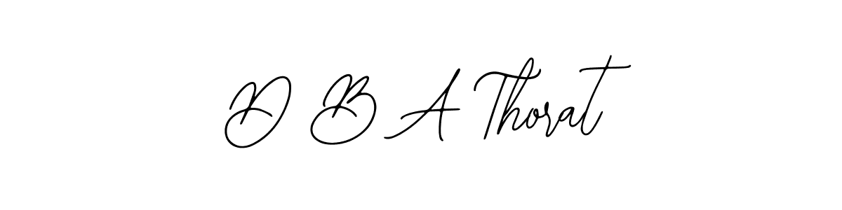 Bearetta-2O07w is a professional signature style that is perfect for those who want to add a touch of class to their signature. It is also a great choice for those who want to make their signature more unique. Get D B A Thorat name to fancy signature for free. D B A Thorat signature style 12 images and pictures png