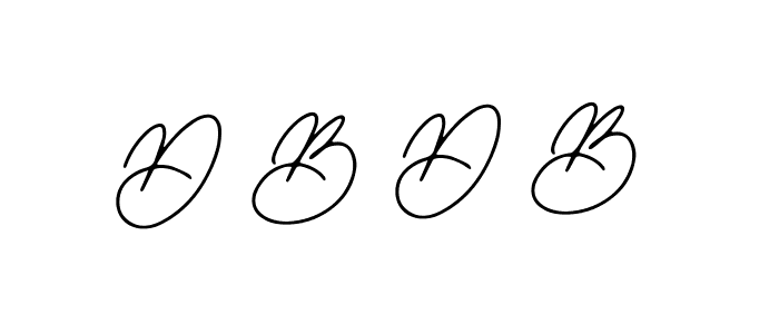 Bearetta-2O07w is a professional signature style that is perfect for those who want to add a touch of class to their signature. It is also a great choice for those who want to make their signature more unique. Get D B D B name to fancy signature for free. D B D B signature style 12 images and pictures png