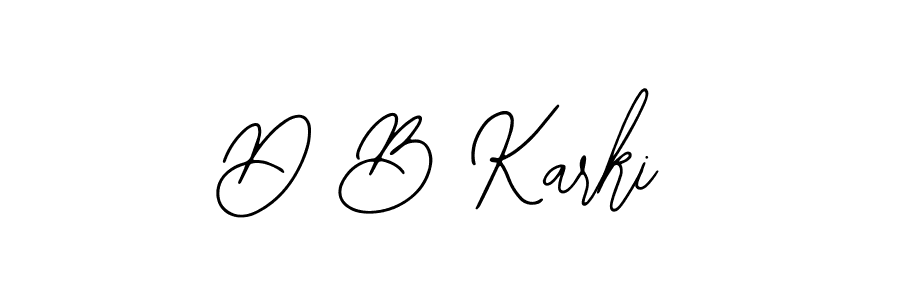 How to Draw D B Karki signature style? Bearetta-2O07w is a latest design signature styles for name D B Karki. D B Karki signature style 12 images and pictures png