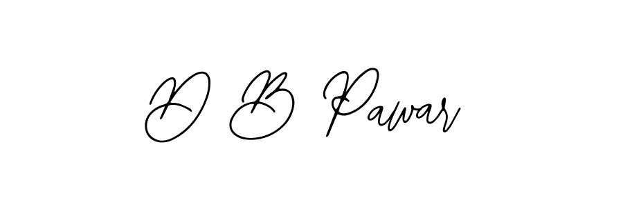 The best way (Bearetta-2O07w) to make a short signature is to pick only two or three words in your name. The name D B Pawar include a total of six letters. For converting this name. D B Pawar signature style 12 images and pictures png