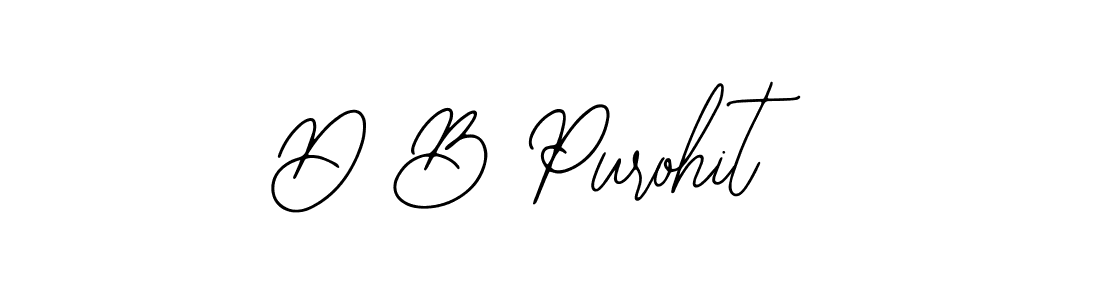 Also You can easily find your signature by using the search form. We will create D B Purohit name handwritten signature images for you free of cost using Bearetta-2O07w sign style. D B Purohit signature style 12 images and pictures png