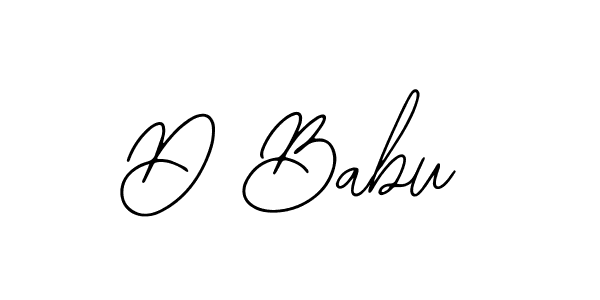 Make a beautiful signature design for name D Babu. With this signature (Bearetta-2O07w) style, you can create a handwritten signature for free. D Babu signature style 12 images and pictures png