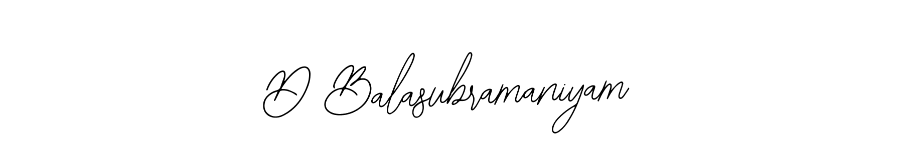 The best way (Bearetta-2O07w) to make a short signature is to pick only two or three words in your name. The name D Balasubramaniyam include a total of six letters. For converting this name. D Balasubramaniyam signature style 12 images and pictures png