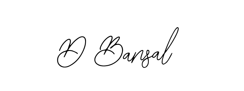 Use a signature maker to create a handwritten signature online. With this signature software, you can design (Bearetta-2O07w) your own signature for name D Bansal. D Bansal signature style 12 images and pictures png