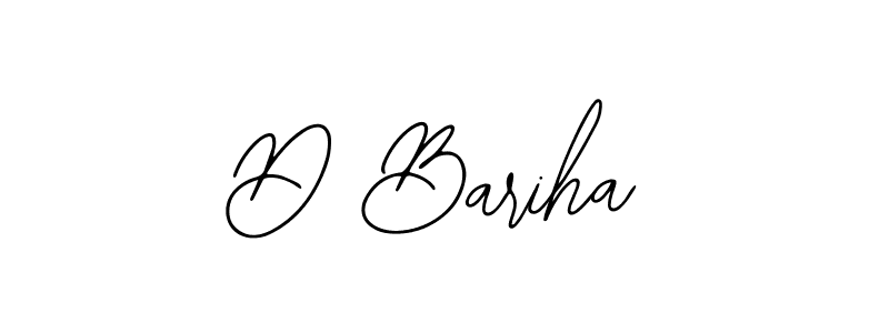 Use a signature maker to create a handwritten signature online. With this signature software, you can design (Bearetta-2O07w) your own signature for name D Bariha. D Bariha signature style 12 images and pictures png