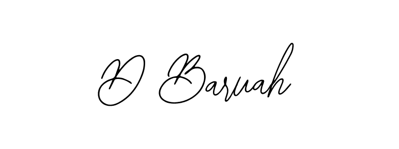 Also we have D Baruah name is the best signature style. Create professional handwritten signature collection using Bearetta-2O07w autograph style. D Baruah signature style 12 images and pictures png