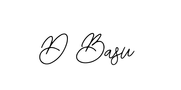 You should practise on your own different ways (Bearetta-2O07w) to write your name (D Basu) in signature. don't let someone else do it for you. D Basu signature style 12 images and pictures png