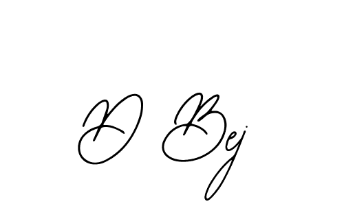 You should practise on your own different ways (Bearetta-2O07w) to write your name (D Bej) in signature. don't let someone else do it for you. D Bej signature style 12 images and pictures png