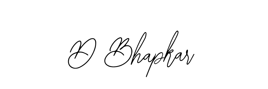 How to make D Bhapkar signature? Bearetta-2O07w is a professional autograph style. Create handwritten signature for D Bhapkar name. D Bhapkar signature style 12 images and pictures png