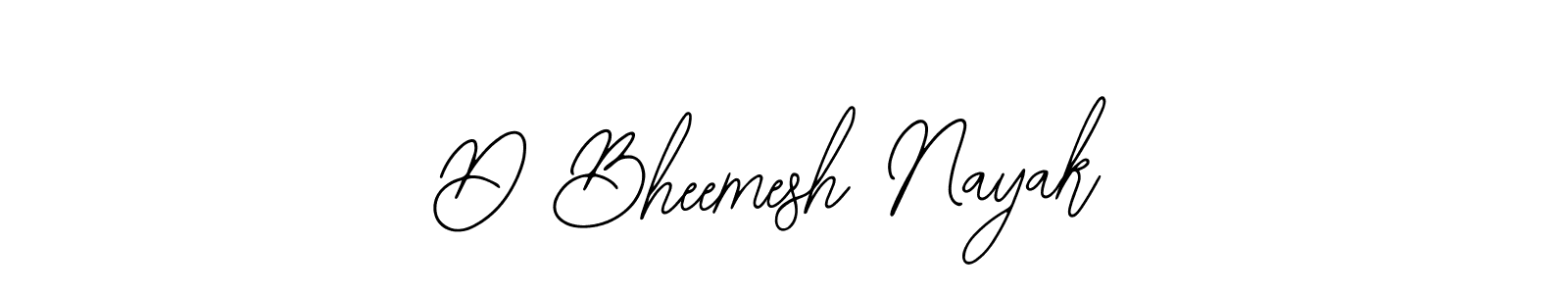 How to make D Bheemesh Nayak name signature. Use Bearetta-2O07w style for creating short signs online. This is the latest handwritten sign. D Bheemesh Nayak signature style 12 images and pictures png