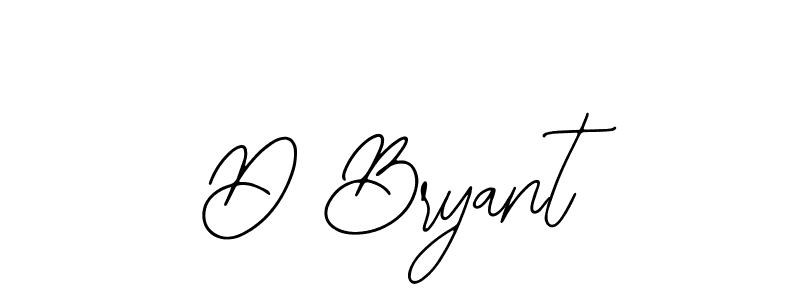 Design your own signature with our free online signature maker. With this signature software, you can create a handwritten (Bearetta-2O07w) signature for name D Bryant. D Bryant signature style 12 images and pictures png