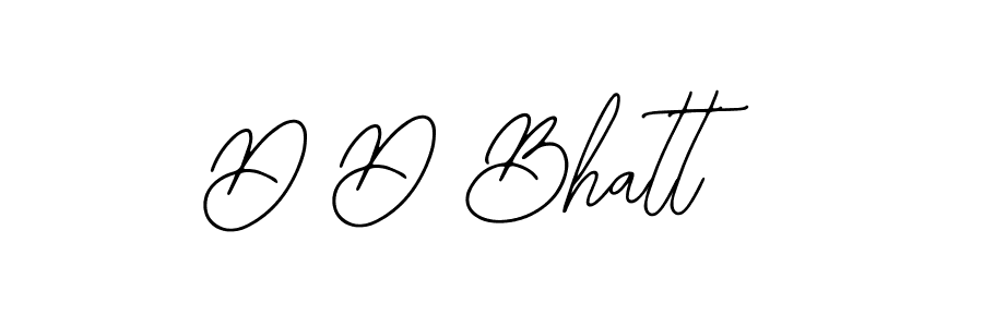 The best way (Bearetta-2O07w) to make a short signature is to pick only two or three words in your name. The name D D Bhatt include a total of six letters. For converting this name. D D Bhatt signature style 12 images and pictures png