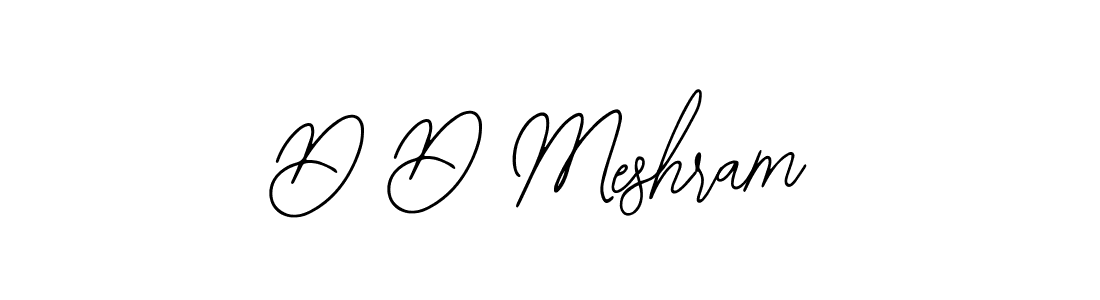 D D Meshram stylish signature style. Best Handwritten Sign (Bearetta-2O07w) for my name. Handwritten Signature Collection Ideas for my name D D Meshram. D D Meshram signature style 12 images and pictures png