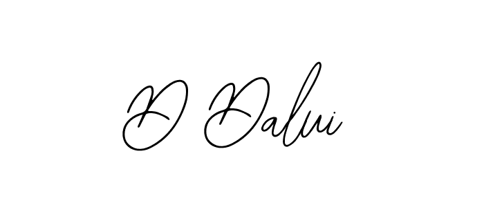 How to make D Dalui name signature. Use Bearetta-2O07w style for creating short signs online. This is the latest handwritten sign. D Dalui signature style 12 images and pictures png